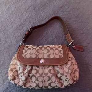 Coach brown hobo bag